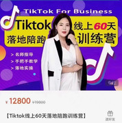 You are currently viewing TIKTOK线上60天落地陪跑训练营课程